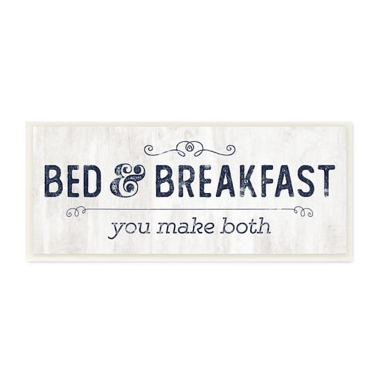 Stupell Industries Self-Serve Bed and Breakfast Rustic Home Sign Wood Wall Plaque